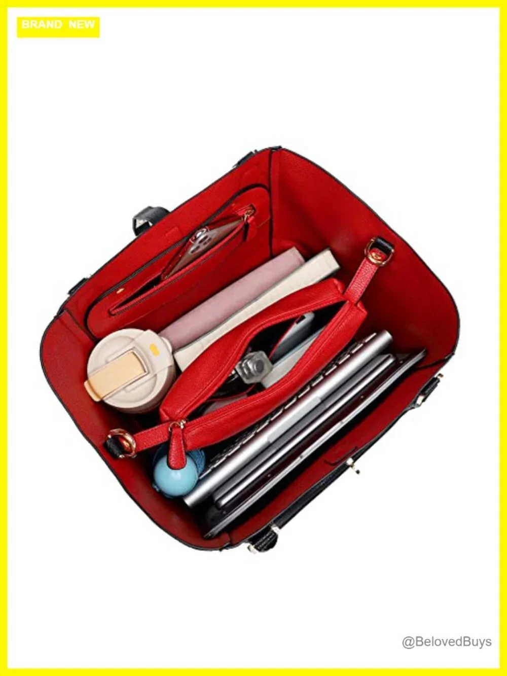 Large Work Tote Bag Designer Handbag with Detachable Shoulder Strap